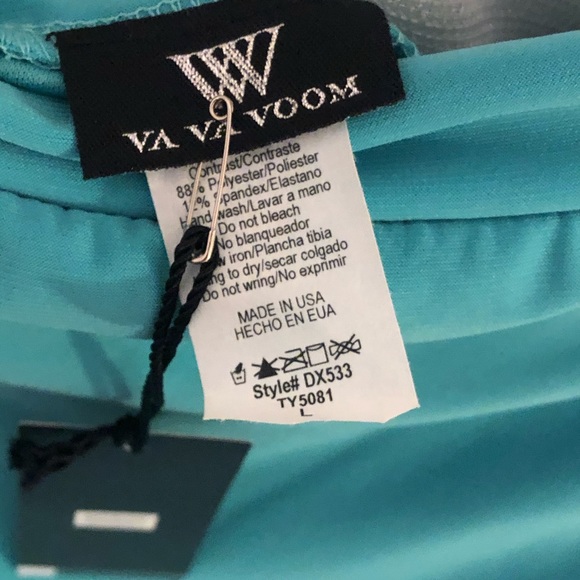 NWT LG Turquoise Dress with Sequins - Picture 5 of 5